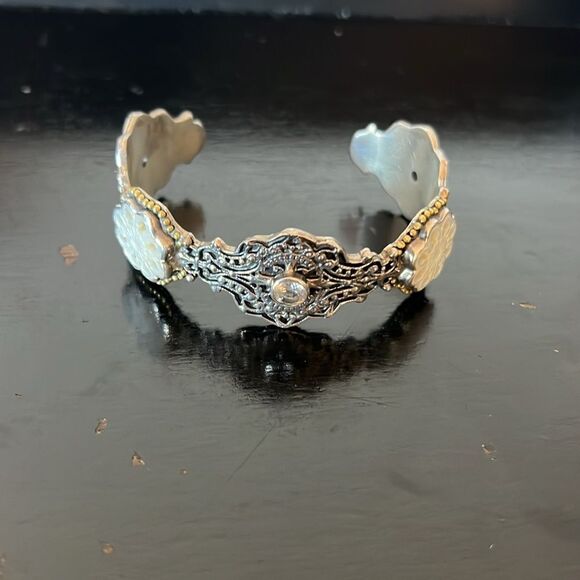 Mars and Valentine Vintage Cuff Bracelet 925 - Picture 8 of 8